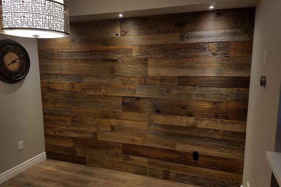Authentic Barn Board Feature Wall